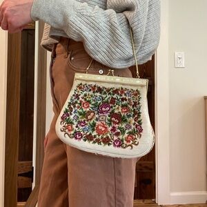 Vintage needle point purse